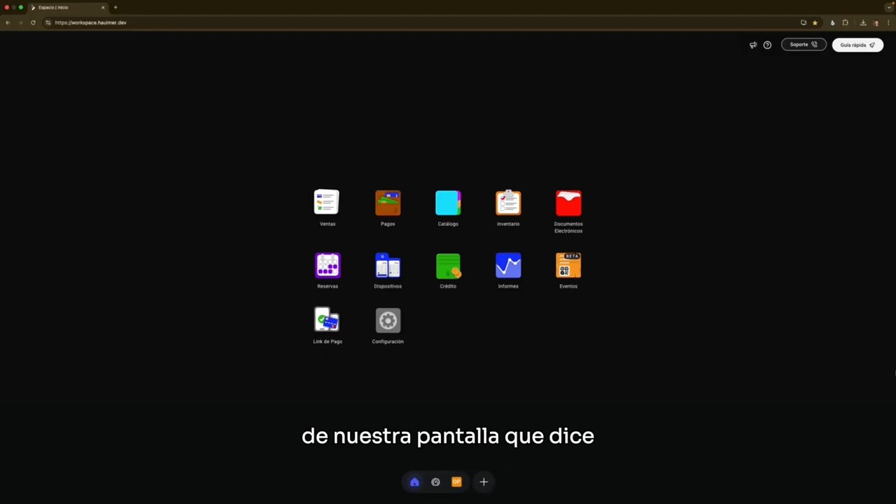 Ubicación del icono de Documentos Electrónicos en el espacio de trabajo