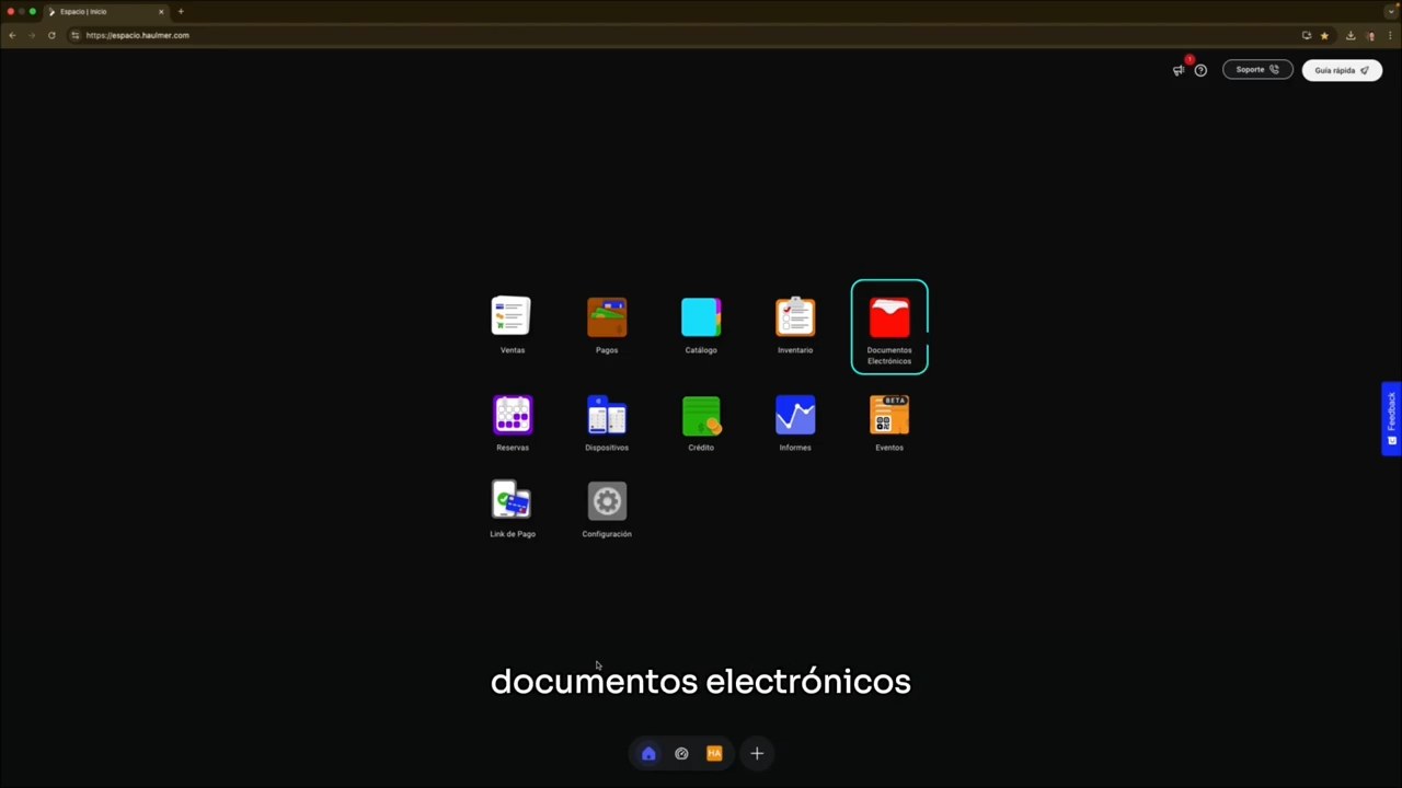 Selección del icono de Documentos Electrónicos