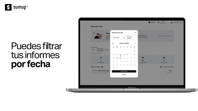 Uso del filtro de fechas para buscar informes específicos