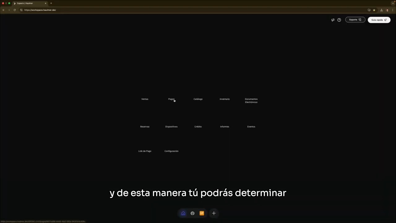 Carga del nuevo espacio de trabajo seleccionado