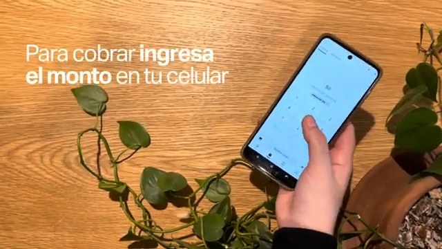 Ingreso del monto de venta en el teclado numérico de la aplicación