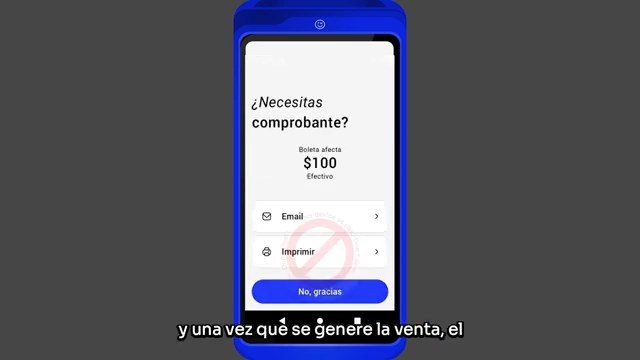Opciones para entregar el comprobante de venta